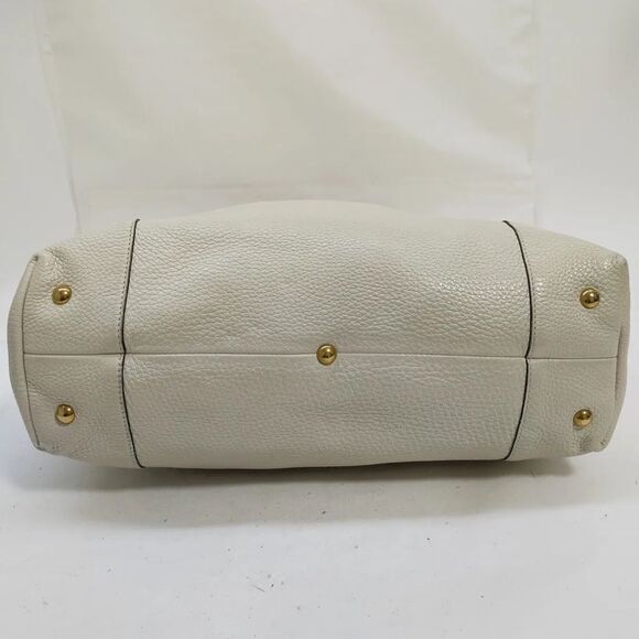 AUTHENTIC GUCCI HANDBAG SHOULDER TOTE OFF WHITE LEATHER - Picture 12 of 15